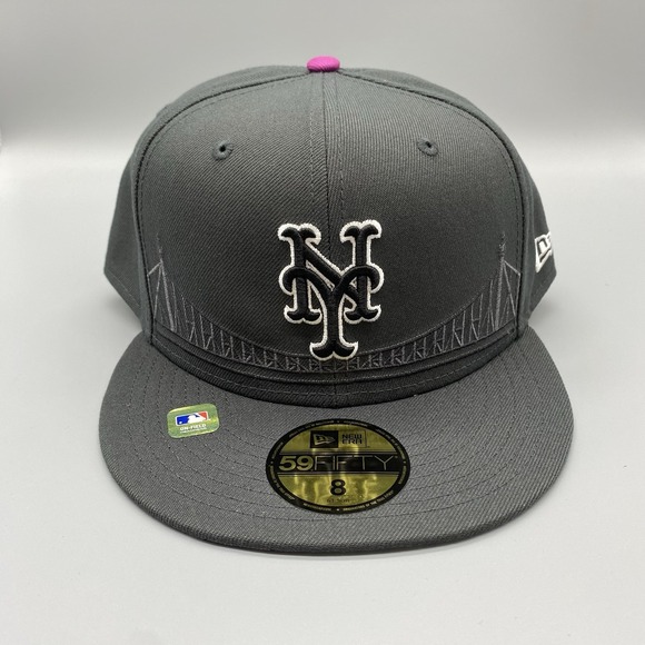 New York Mets 2024 City Connect Graphite New Era 59FIFTY Mens 8 Fitted